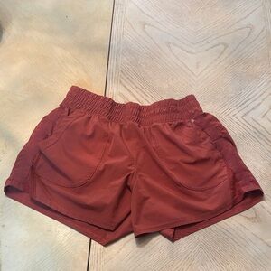 Women's Athletic Rust Shorts